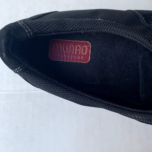 MUNRO Jolie Black Fabric Kid Suede Flats Loafers Sneakers Comfort Size 9M - Picture 6 of 8